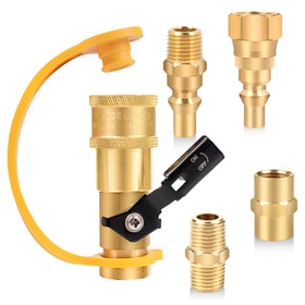 DOZYANT RV propane quick connect adapter for easy outdoor hookups