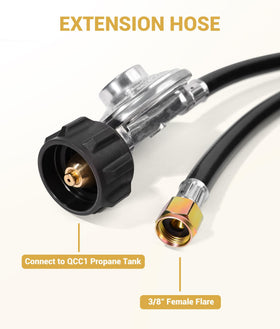 DPB 6Ft hose shows QCC1 universal fitting for LP devices.