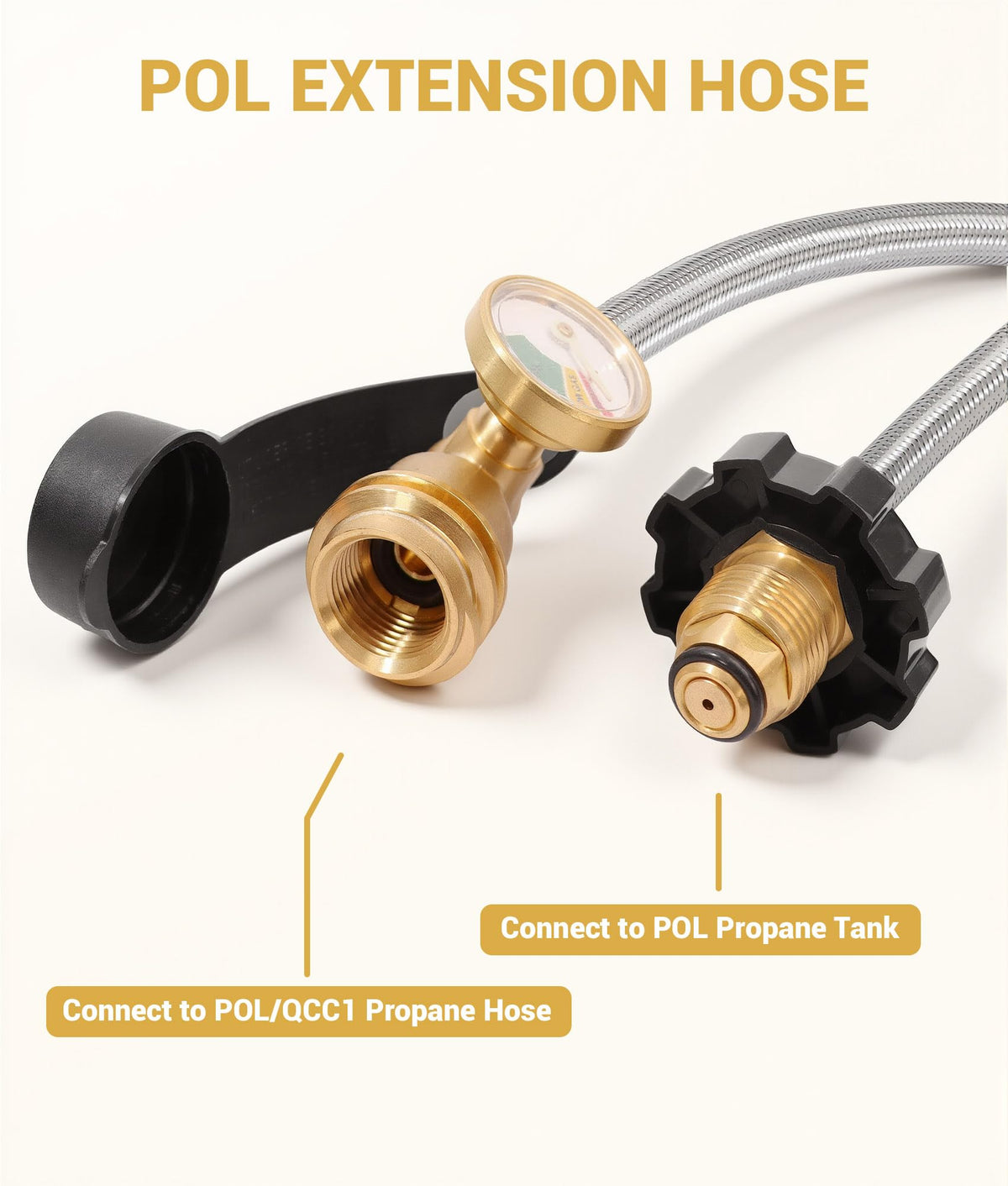 DPB brass connector with O-ring delivers a tight, leak-resistant connection