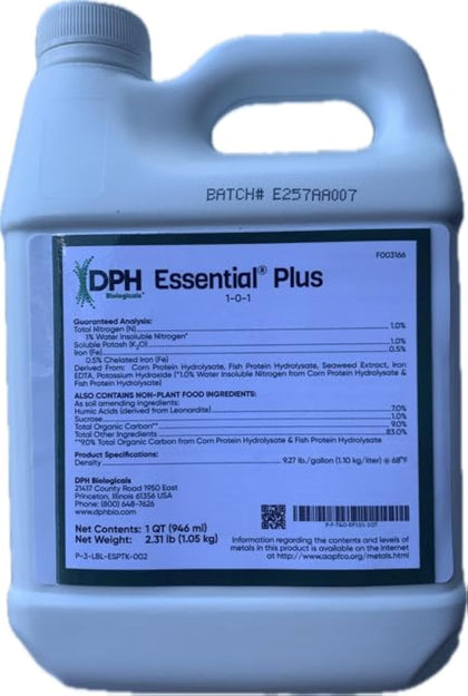 DPH Essential Plus 1-0-1 bottle pour enables easy lawn care and quick greening