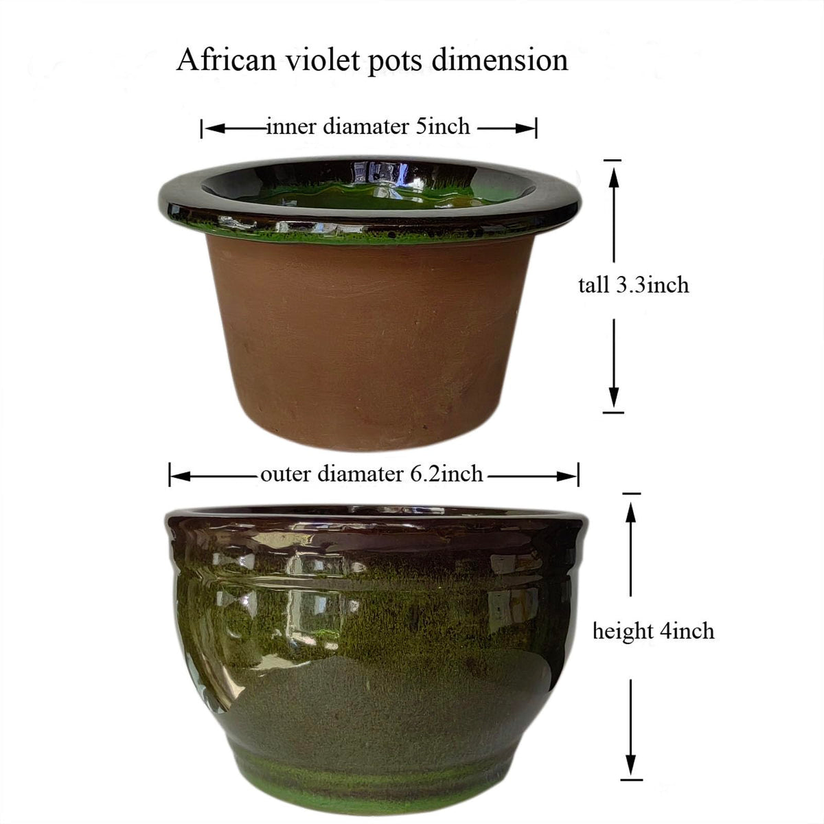 Dphagesy inner pot unglazed for breathable roots and balanced moisture.