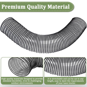 Dpwrrot Bagger Flex Hose fitment for MTD Cub Cadet RZT twin baggers.