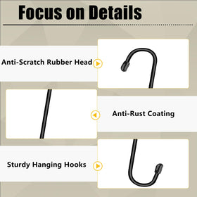 Dpyrrhic hook for kitchen utensils keeps counters organized.