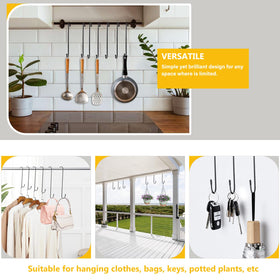 Dpyrrhic multipurpose S hook for tools, plants, and storage.