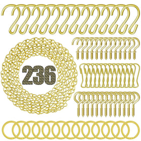 Dpyrrhic 236 inch gold hanging chain ready for plant displays and decorative use.