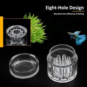 DQITJ Planaria Trap in-use in an aquarium with dwarf shrimp