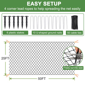 DQS nylon mesh protects fruit trees and shrubs from intruding birds and pests.