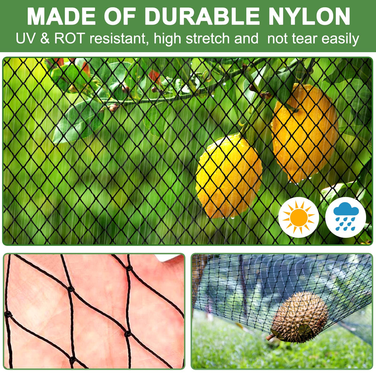 DQS Garden Protection Netting shields plants without harming wildlife