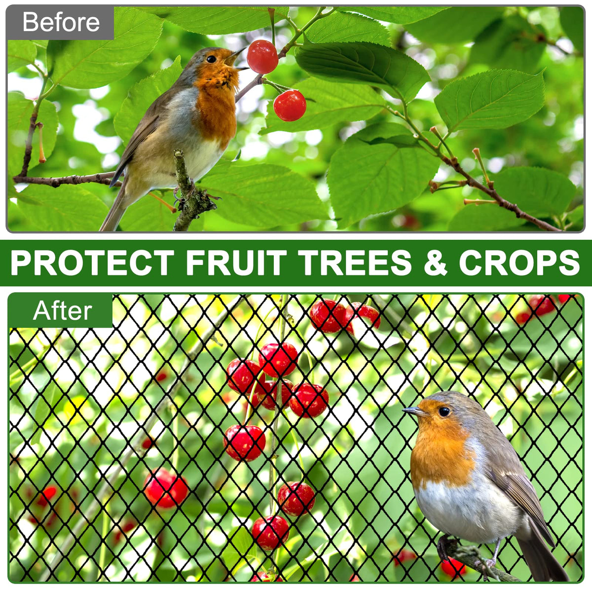 DQS pond netting prevents bird predation and debris in ponds.