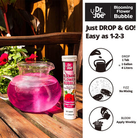 The 14-tablet tube yields enough fertilizer for multiple feedings.