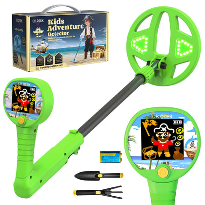 DR.ÖTEK kids metal detector with 24in LCD display for engaging treasure hunts