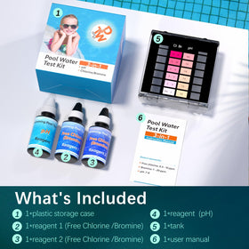 Dr.Tim.Wang pH reagent bottle with color-matching chart in use.