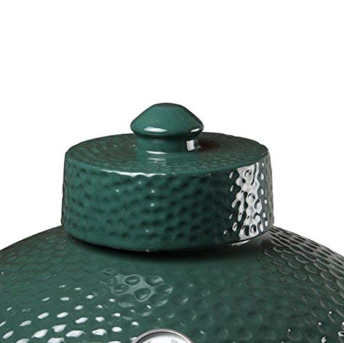 Dracarys ceramic damper top close-up showing durable glaze for the Big Green Egg.