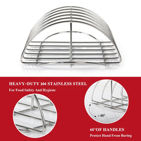 Dracarys rib rack two inch gap supports diverse rib styles