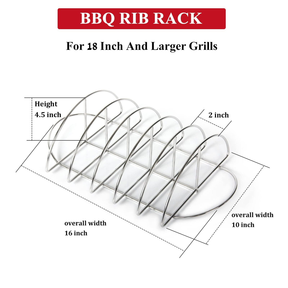 Dracarys rib rack upright ribs hold for even cooking