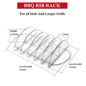Dracarys rib rack upright ribs hold for even cooking