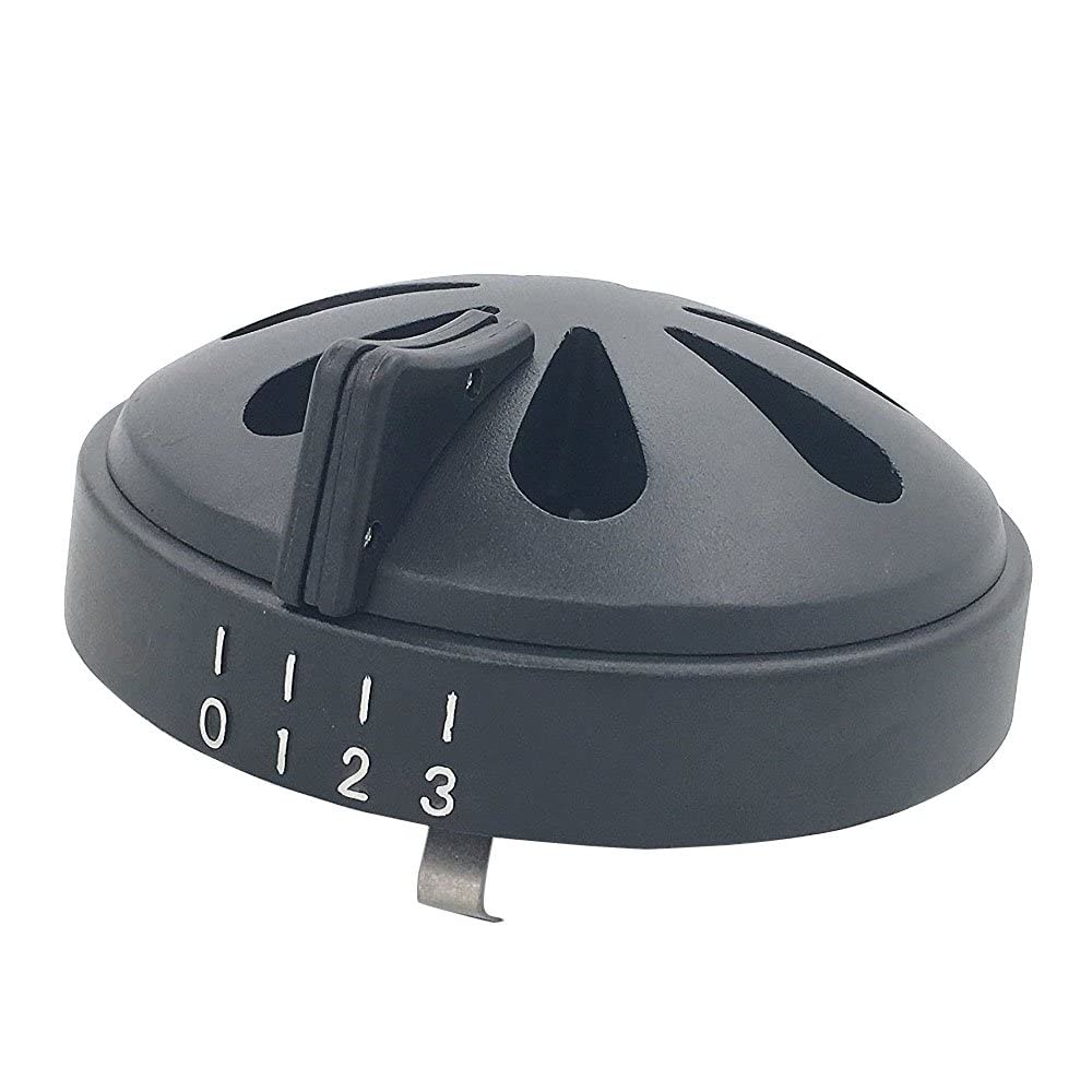 Dracarys top vent close-up shows cast aluminum construction for durable airflow control.