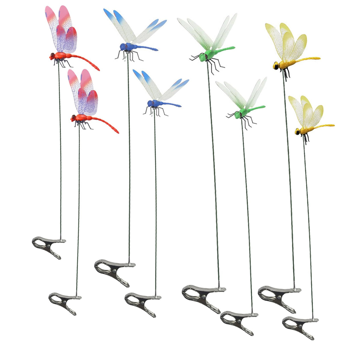 Draduo dragonfly clips decorate outdoor spaces with vibrant weather-ready color