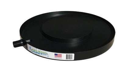 Drain Away Black 15.5-inch plant saucer product shot for clean drainage.