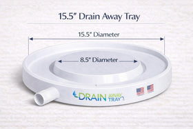 Drain Away UV-resistant ABS plastic for durable indoor/outdoor use.