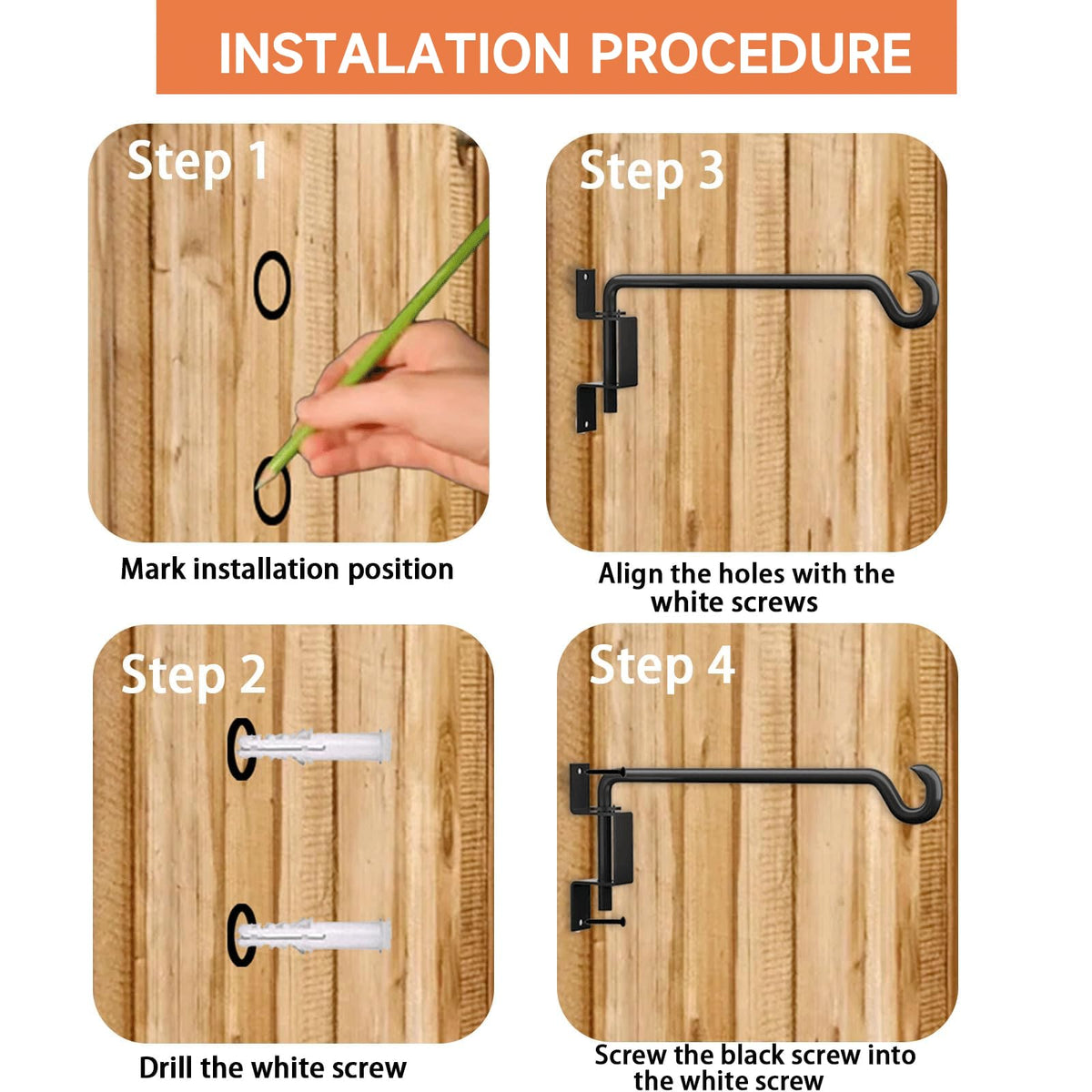 DRAINJH packing includes mounting screws for quick installation