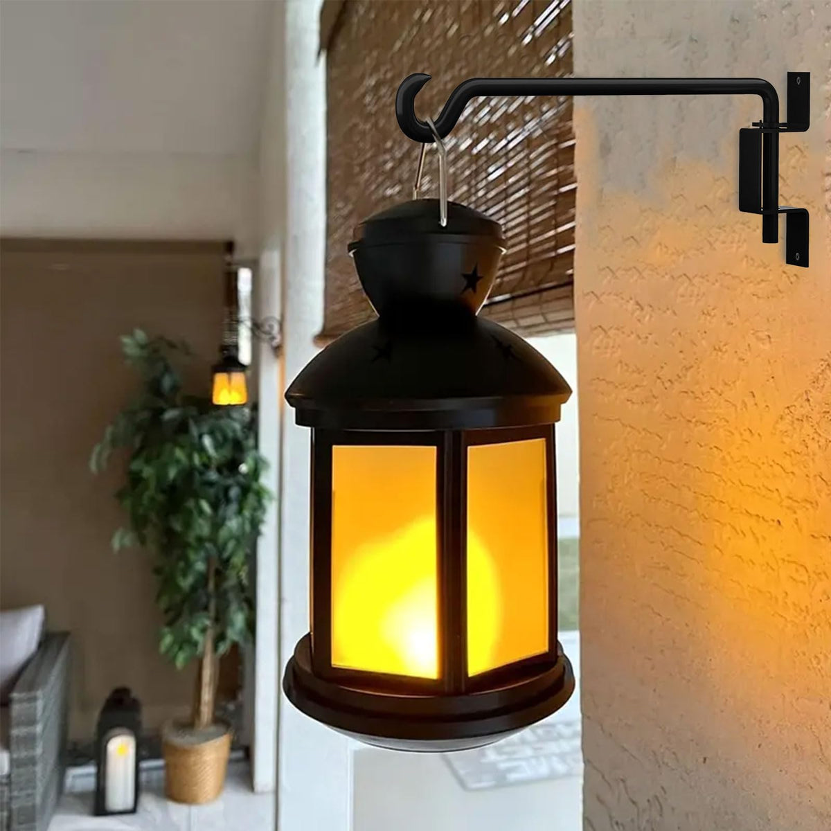 DRAINJH sturdy steel construction supports baskets and lanterns indoors or outdoors
