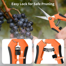 Drametic+ ergonomic handle delivers steady grip during extended pruning