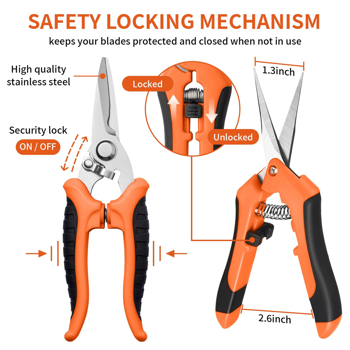 Drametic+ ultra sharp blades enable precise pruning without damage