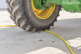 Dramm ColorStorm hose rated for hot water up to 160°F for versatile cleaning.