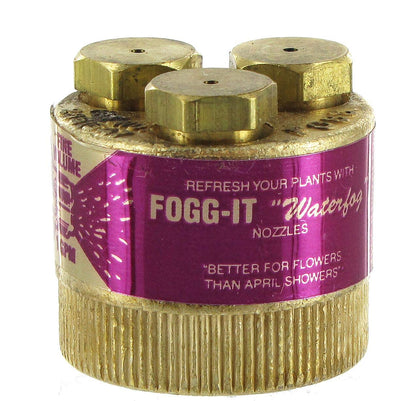 Dramm Fogg-It mist spray nozzle with brass jets for delicate seedlings and humidity support