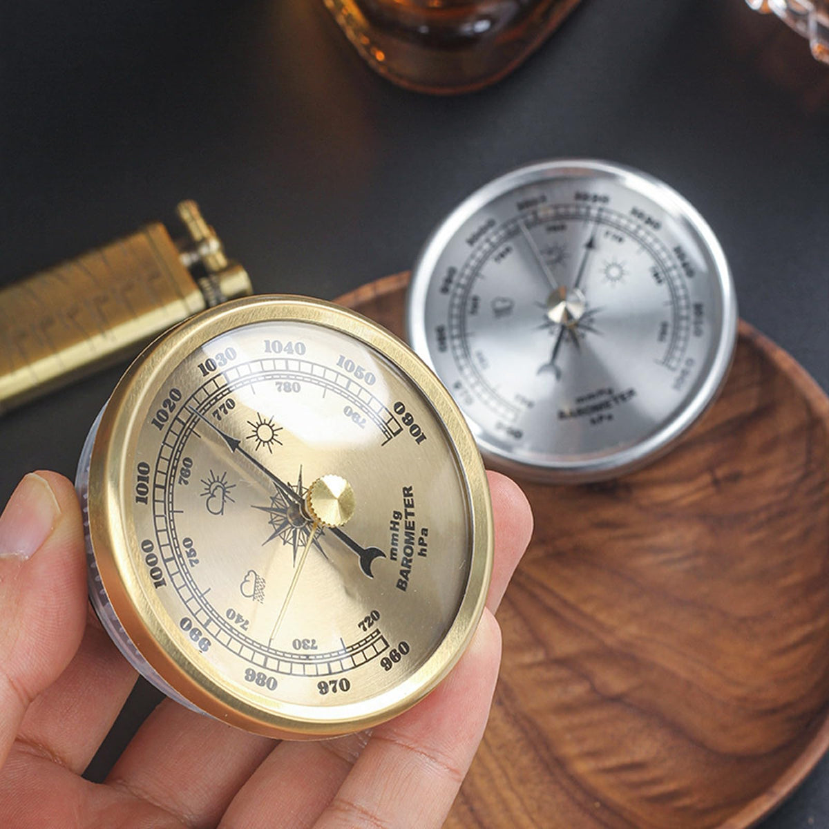 Dranvosk portable barometer for hiking and camping adventures