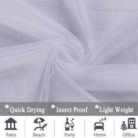 Draphelle quick-dry outdoor curtain stays fresh after moisture exposure.