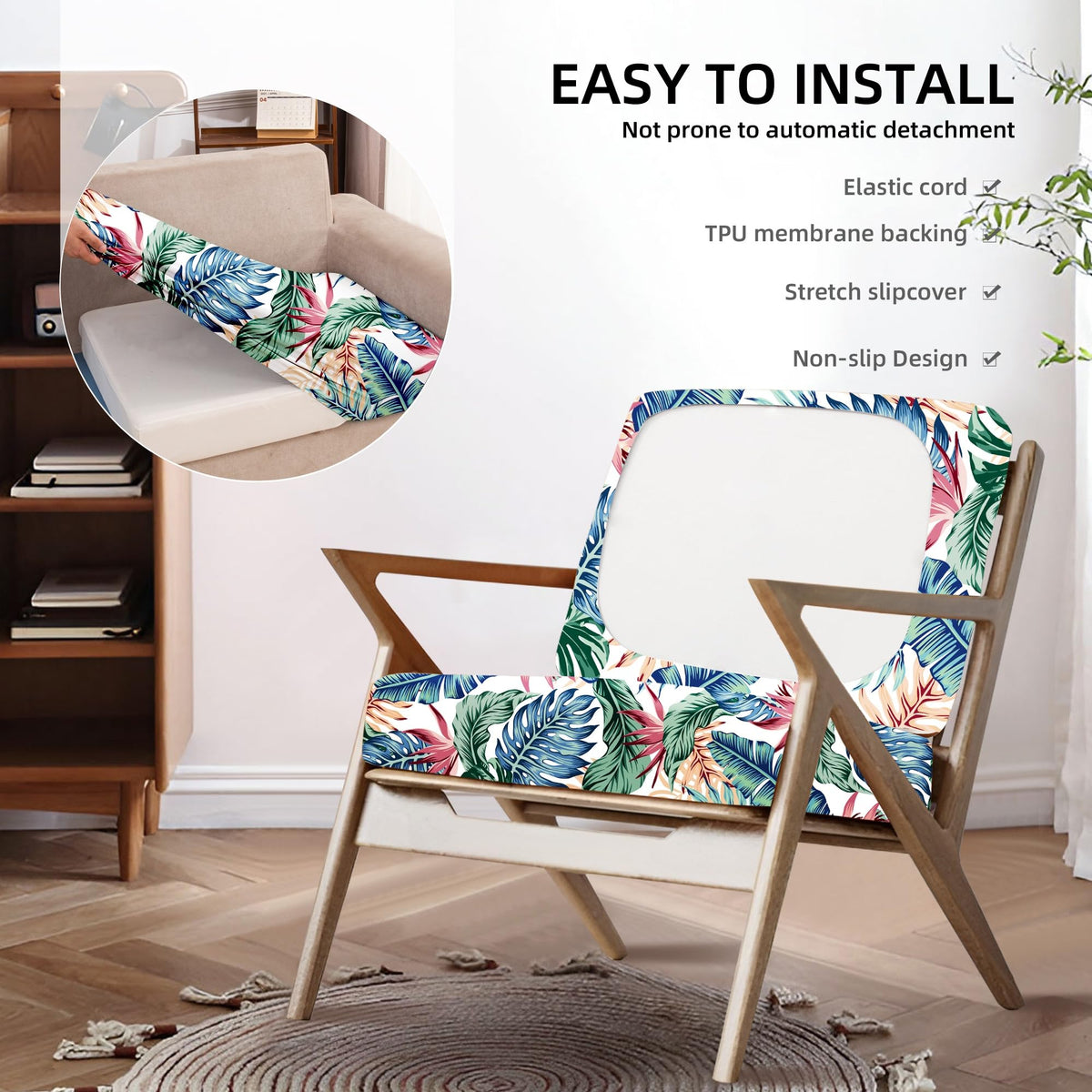 DREAHOTEXTIL colorful pattern cushion cover brightens patio furniture