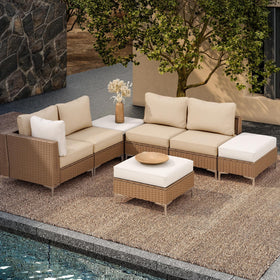 DREAHOTEXTIL colorful-pattern cushion cover matching outdoor furniture and decor