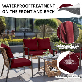 DREAHOTEXTIL weather resistant cushion cover shields against spills and sun damage