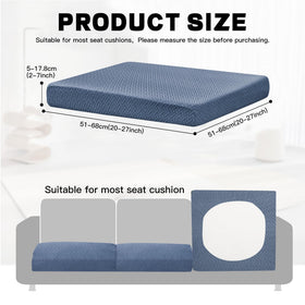 DREAHOTEXTIL elastic patio cushion slipcovers for easy, secure fit on standard cushions.