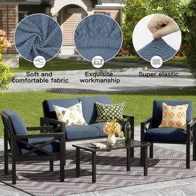 DREAHOTEXTIL jacquard textured twill fabric adds style to any outdoor space.