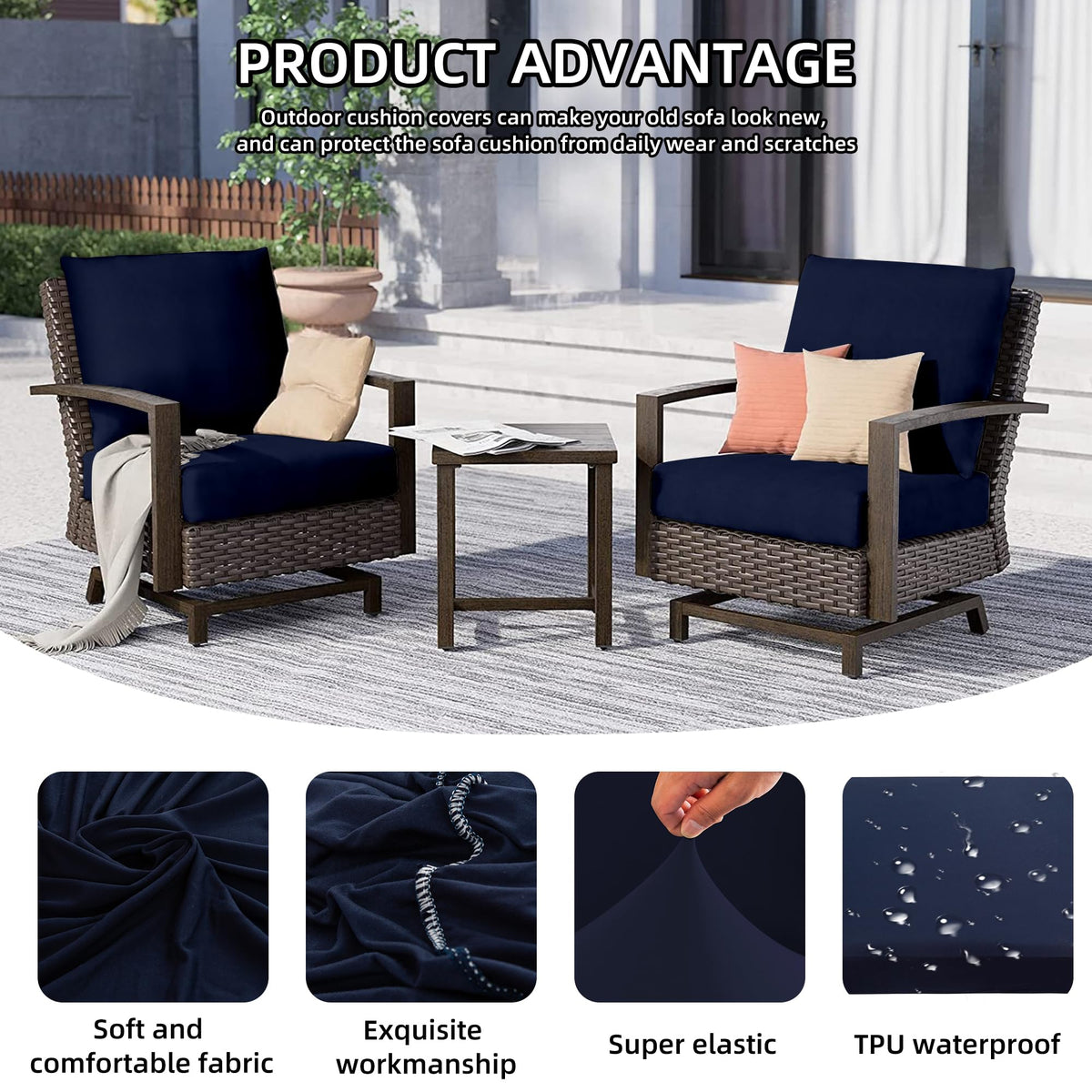 DREAHOTEXTIL machine-washable cushion cover simplifies care.