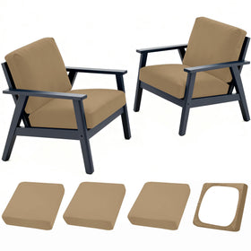 DREAHOTEXTIL outdoor cushion cover in khaki protects patio cushions.