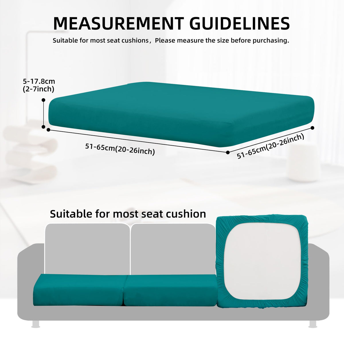 DREAHOTEXTIL outdoor cushion slipcover stretch for snug fit and wrinkle-free seating