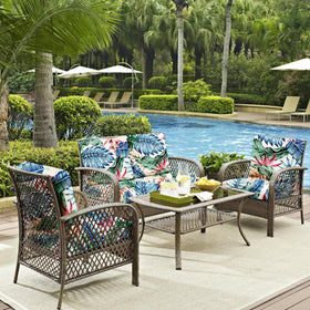 DREAHOTEXTIL durable cover protects family spaces on outdoor furniture