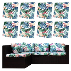 DREAHOTEXTIL tropical-style cushion cover on outdoor sofa for patio decor and protection