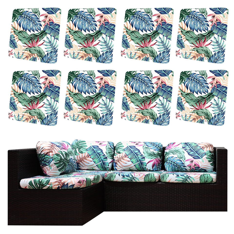 DREAHOTEXTIL tropical-style cushion cover on outdoor sofa for patio decor and protection
