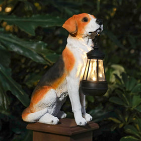 DREAM GARDEN durable outdoor dog statue designed for year-round display.