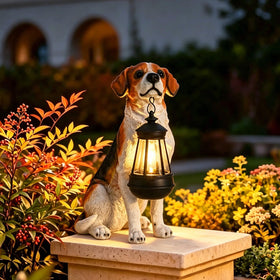DREAM GARDEN housewarming gift dog statue brings warmth to new homes.