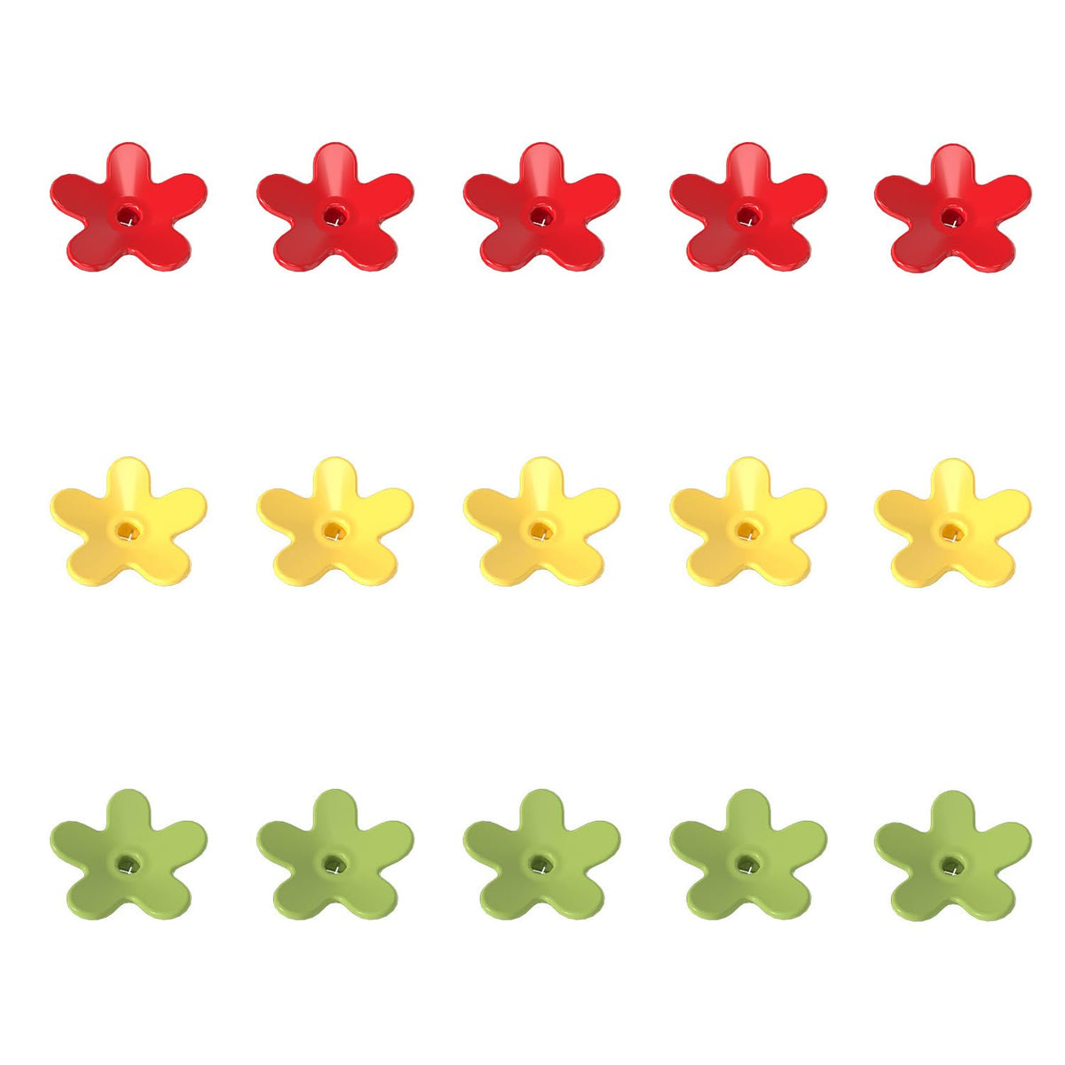Dreamdrawer 16-piece flower feeding ports for hummingbird feeders with varied colors