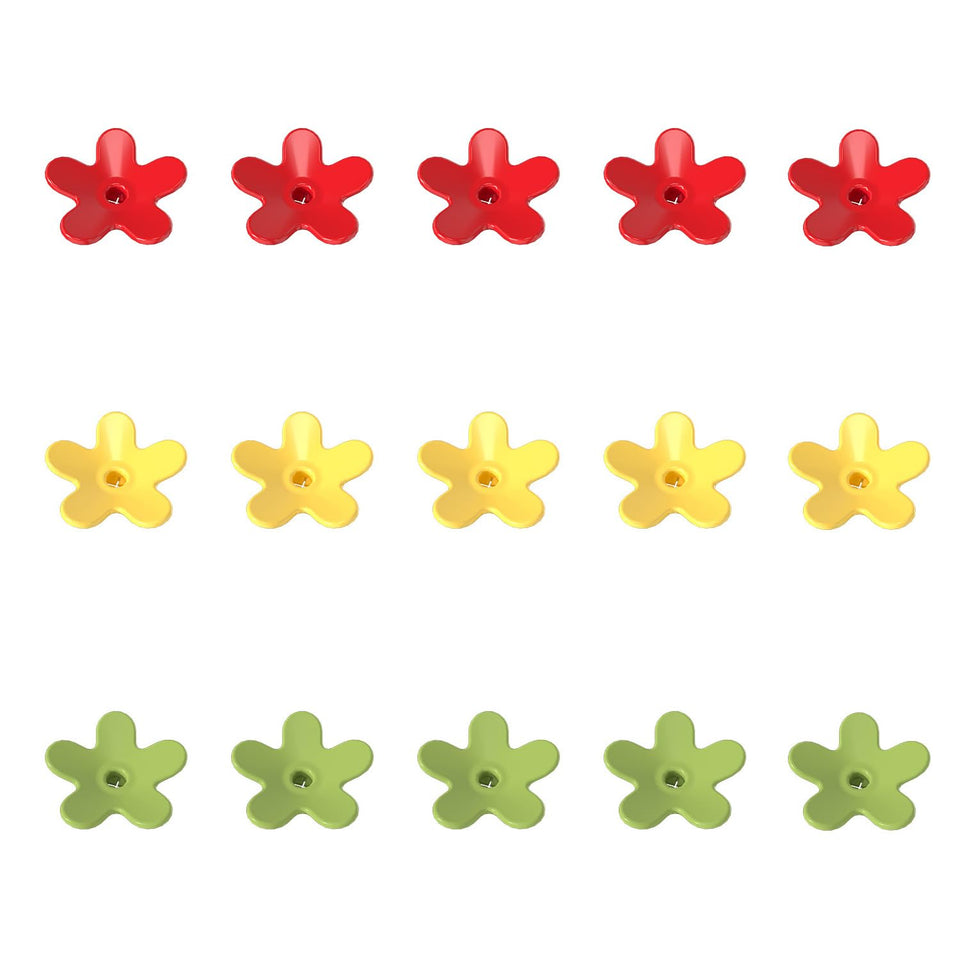 Dreamdrawer 16-piece flower feeding ports for hummingbird feeders with varied colors