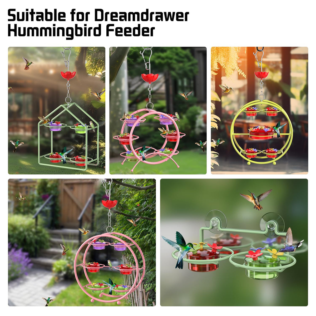 Dreamdrawer colorful ports replacement helps prolong feeder life and easy maintenance