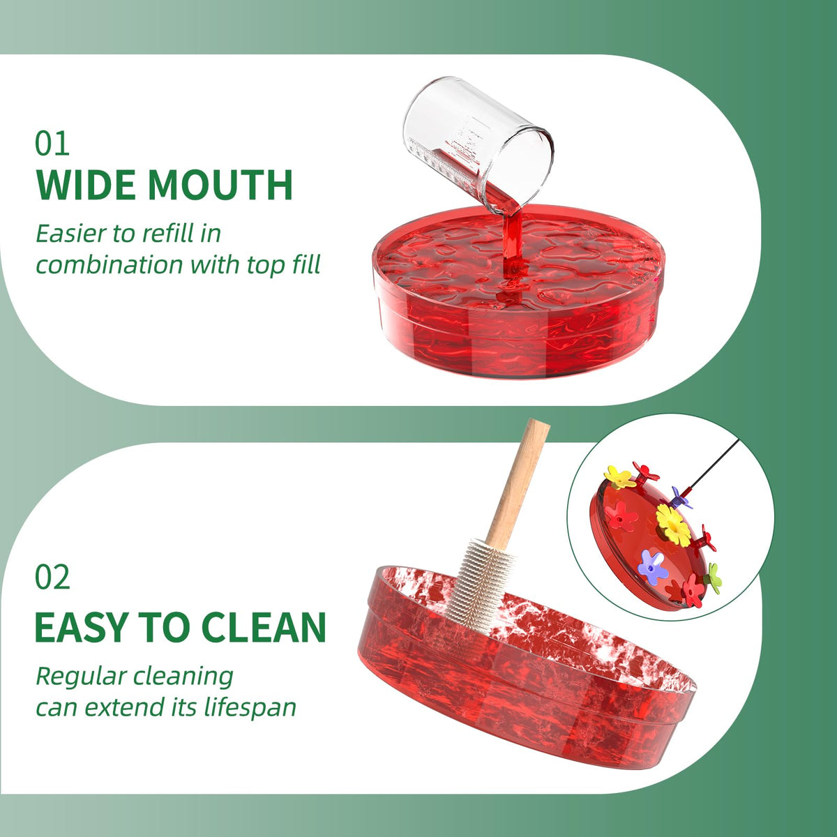 Dreamdrawer hummingbird feeder adds charming garden decor to any outdoor space