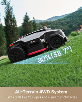 DREAME dual-disc cutting for faster, even lawn coverage.
